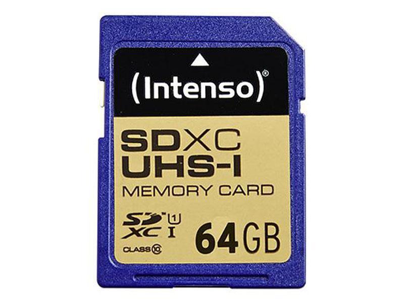 Intenso 3421490 memoria flash 64 GB SDXC UHS-I Classe 10 (Intenso 64 GB UHS-1 SDXC Card)