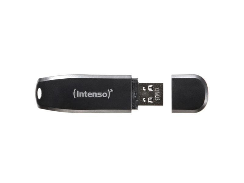 Intenso Speed â€‹â€‹Line unità flash USB 128 GB USB tipo A 3.2 Gen 1 [3.1 Gen 1] Nero (Intenso USB Drive 3.0 128GB S