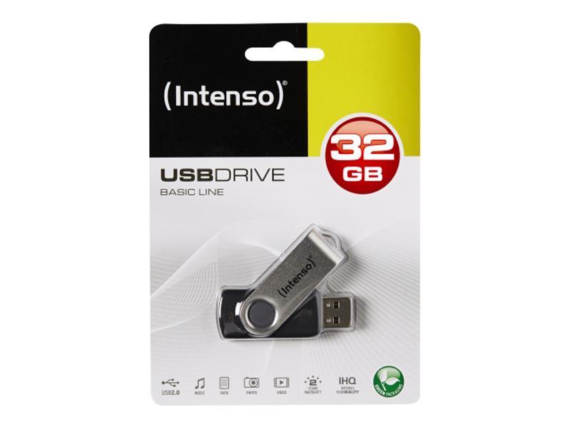 INTENSO PEN DISK 32GB USB 2.0 BASIC LINE BLACK