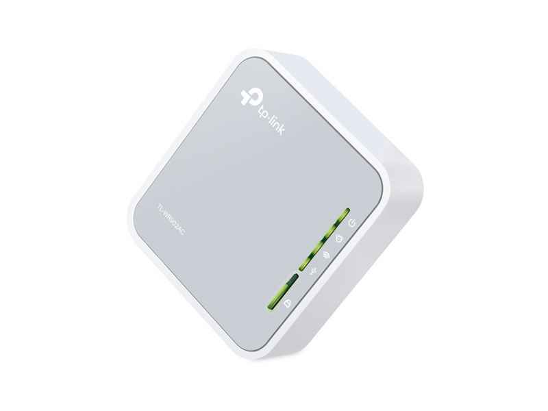 ROUTER TP-LINK TL-WR902AC WIRELESS AC750 DUAL BAND MINI POCKET 433MBPS x5GHZ300MBPSx2.4GHZ 3G/4G 1P 10/100M 1P USB 3 ANT INT