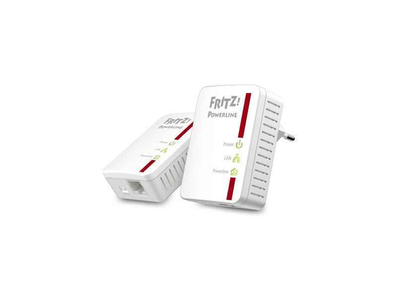 FRITZ!Powerline 510E Set, DE 500 Mbit/s Collegamento ethernet LAN Bianco