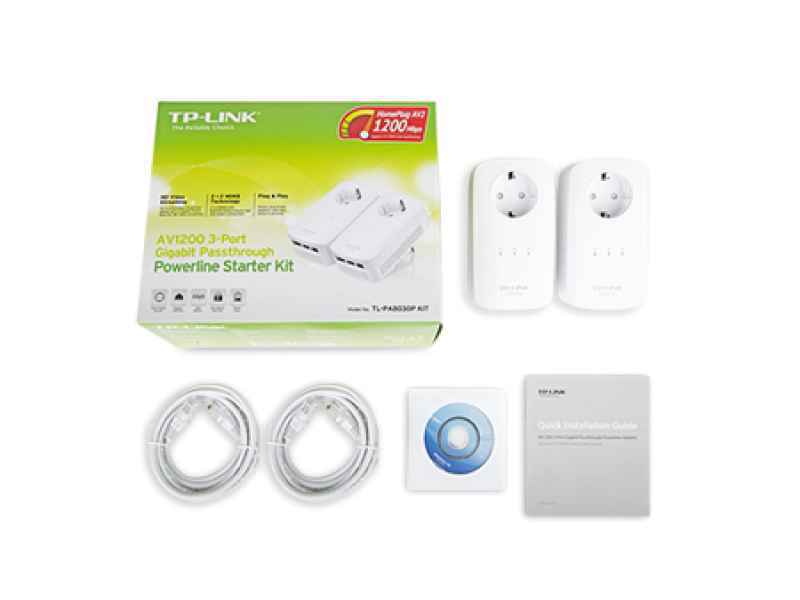 TP-Link TL-PA8030P KIT | Power line kit AV1300 | Powerline HomePlug AV