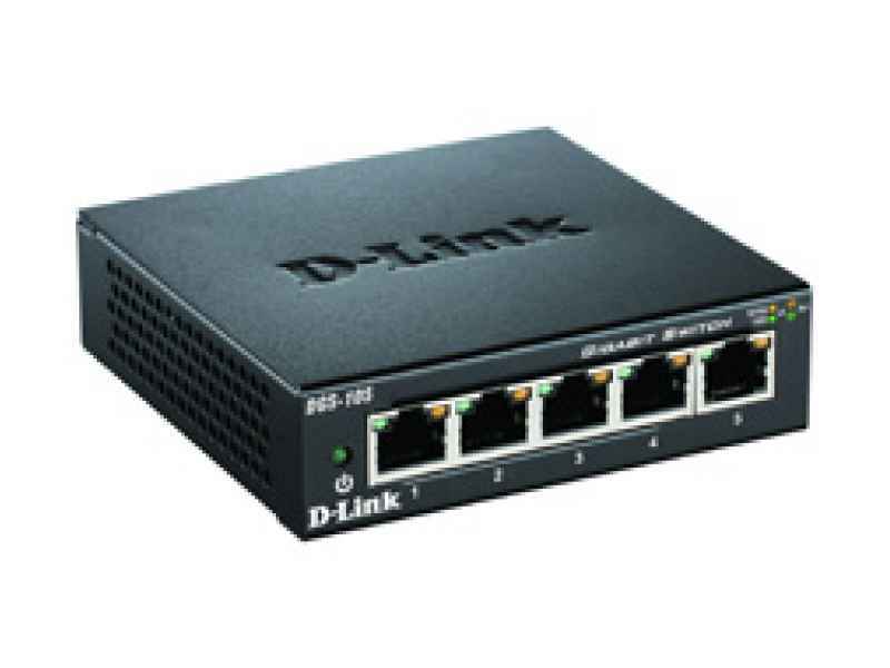 D-LINK SWITCH 5 PORTE GIGABIT CASE METALLICO