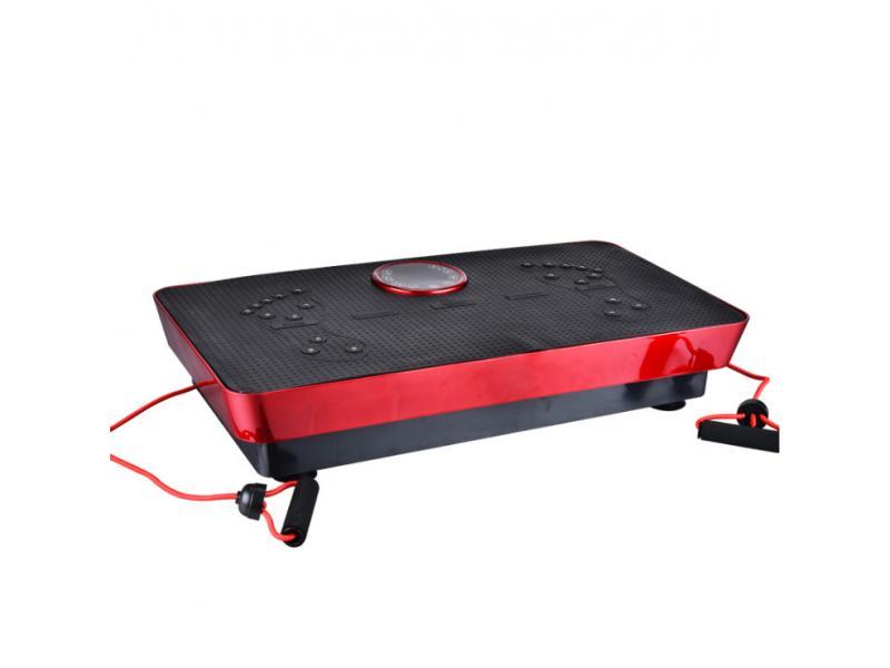 Fitness Body Magnetic Therapy Vibration Plate Music 73cm (Nero-Rosso)