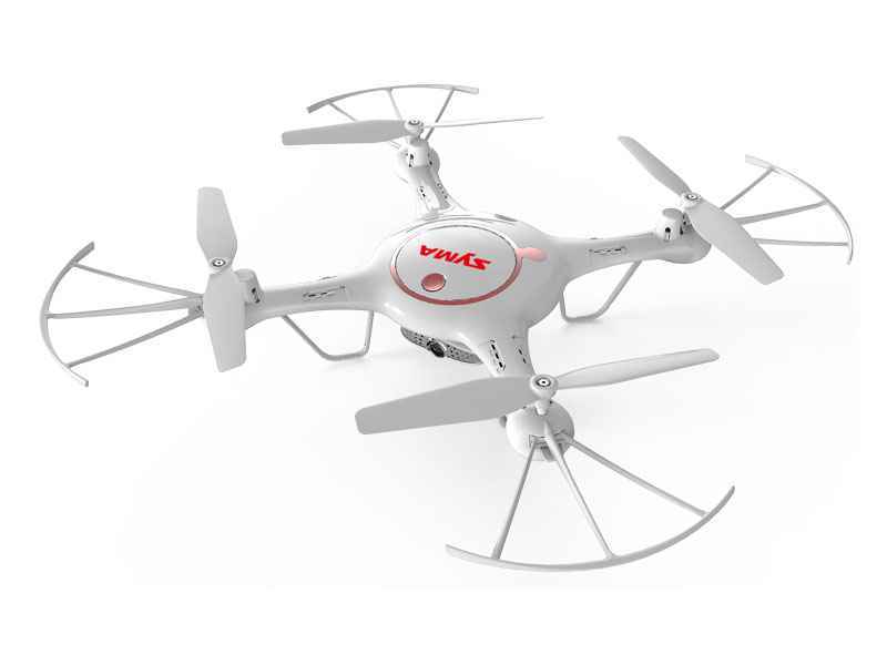 Quad-Copter SYMA X5UW-D 2.4G FPV a 4 canali con telecamera Gyro 720P Wifi (bianco)