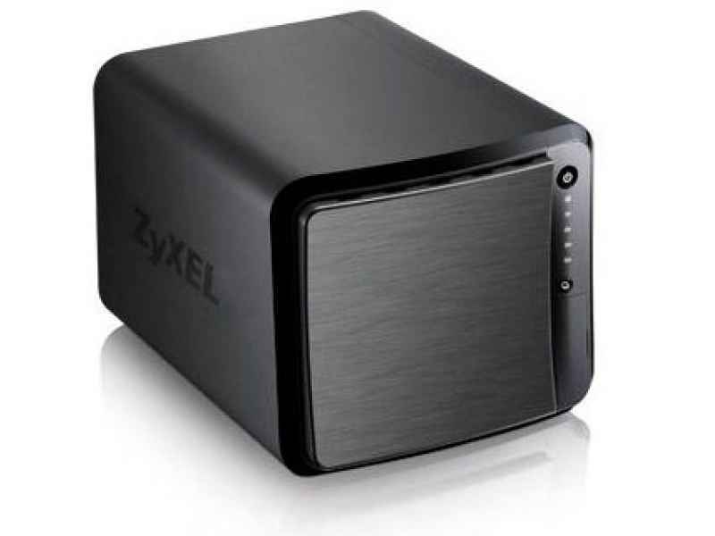 NAS ZYXEL NSA-542 no dischi supporta 4HD SATA,Dual Core,2P LAN Gigabit,3P USB 3.0, lettore SD Card, RAID 0/1 e JBOD fino a24TB