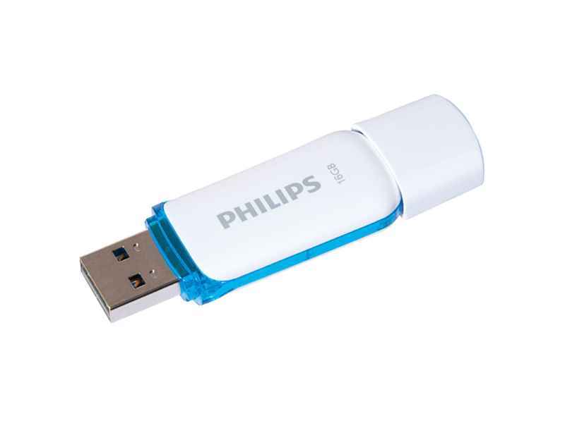 Philips FM16FD70B unit flash USB 16 GB USB tipo A 2.0 Blu Bianco (Philips FM16FD70B Snow edition 2.0 - U)