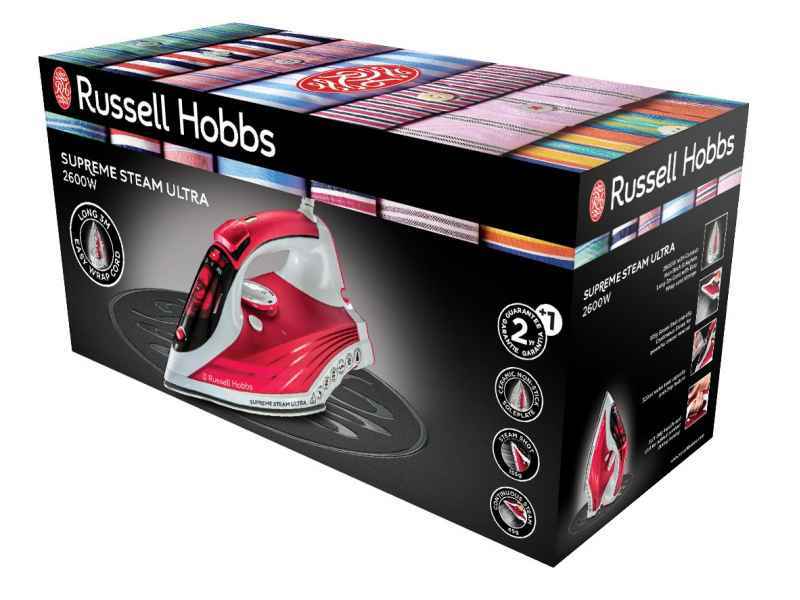 Ferro da stiro a vapore Russell Hobbs 2600W rosso-bianco 23991-56