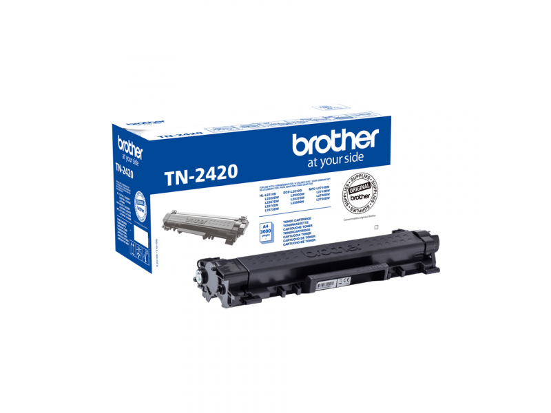 TONER BROTHER TN-2420 Nero 3000PP X HL-L2310/2350/2370/2375 DCP-L2550/2510 MFC-L2710/2750/2730