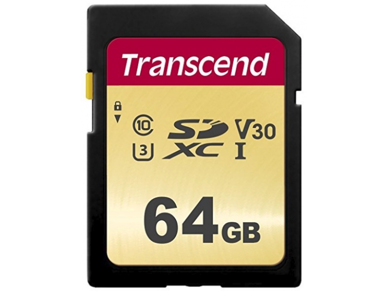 SD-CARD 64 GB Transcend U3 U3 a 95/45MB/S MLC SDXC