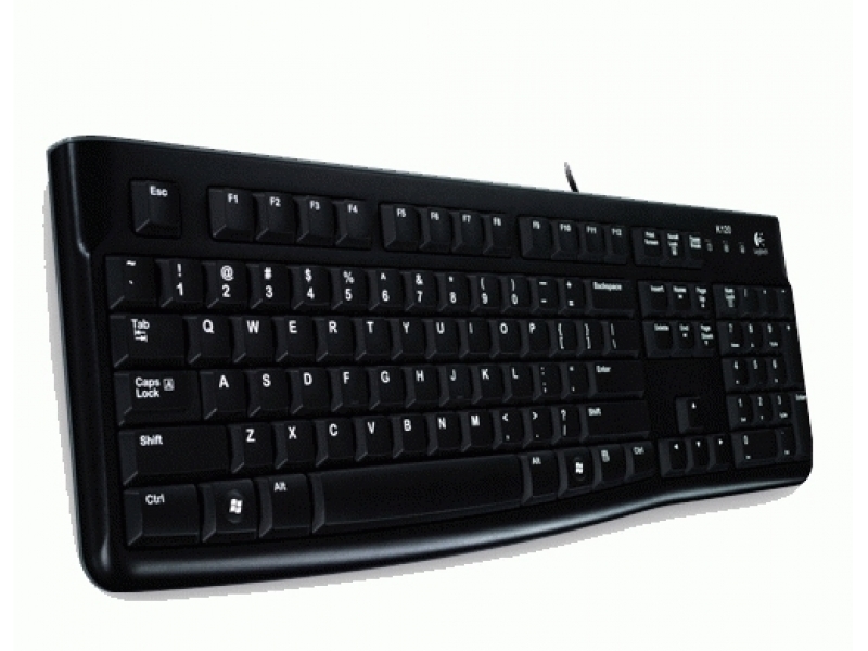 Logitech K120 Corded Keyboard tastiera Universale USB QWERTY US International Nero