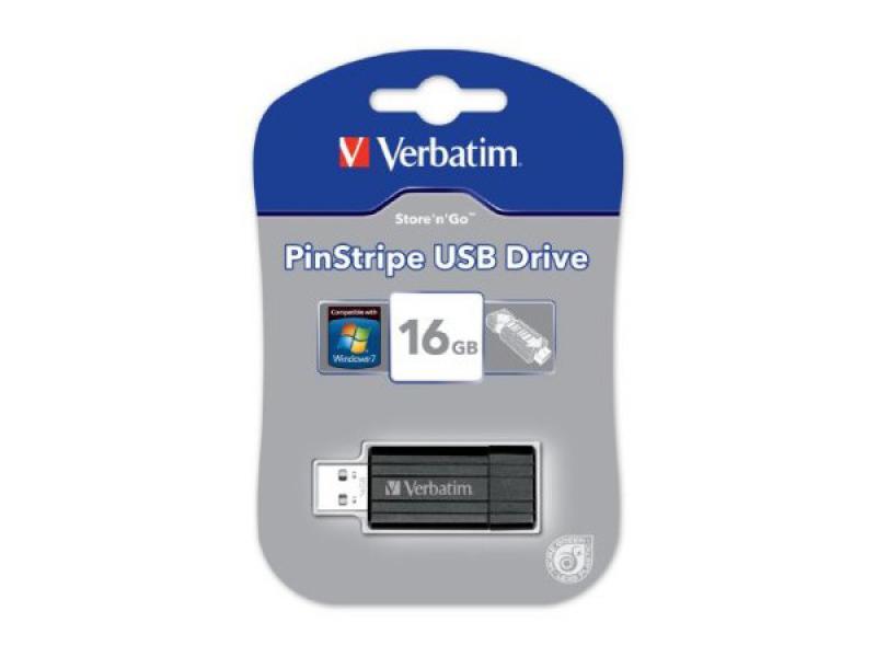 VERBATIM PENDRIVE PINSTRIPE 16GB USB 2.0 49063