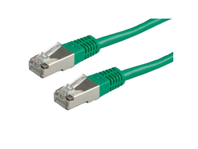 Value Cat6, 1m cavo di rete Verde S/FTP [S-STP] (VALUE S/FTP [PiMF] PatchCord Cat6. CU. Green. 1.0m)