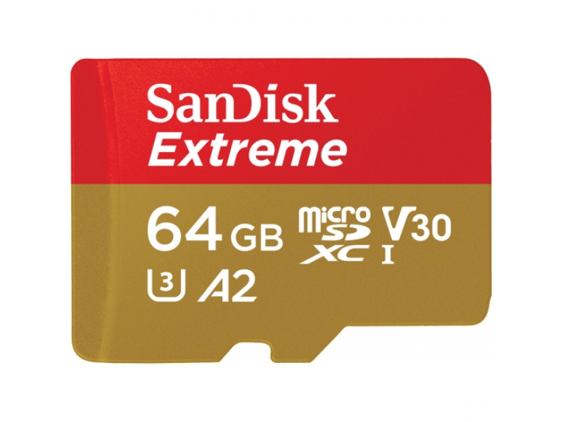 SanDisk Extreme microSDXC UHS-I 64 GB Classe 10 (SanDisk Extreme microSDHC 64GB)