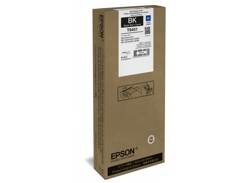 INK EPSON C13T945140 Nero (taglia XL) x WF-C5210DW WF-C5290DW WF-C5710DWF WF-C5790DWF