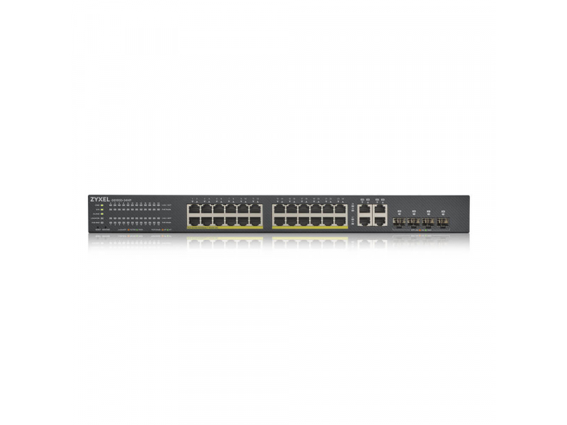 SWITCH ZYXEL GS-1920-24HPV2 24P LAN GIGABIT PoE (375W)4P DUAL GIGABIT IPv6VLANWEB MANAGED Rack FREE Nebula Basic Cloud Manag