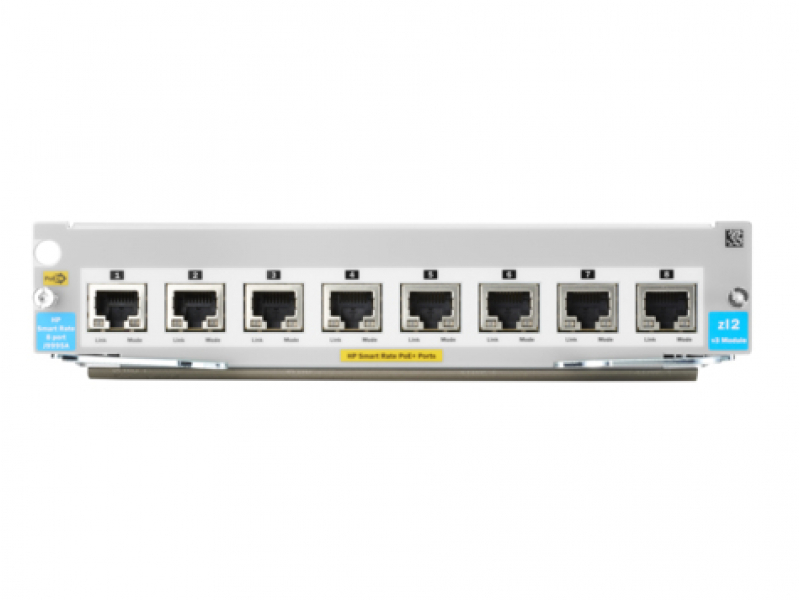 HPE - Modulo di espansione - 1/2.5/5/10GBase-T (PoE) x 8 - per HPE Aruba 5406R 5406R 16 5406R 44 5406R 8-port 5406R zl2 - J9995A