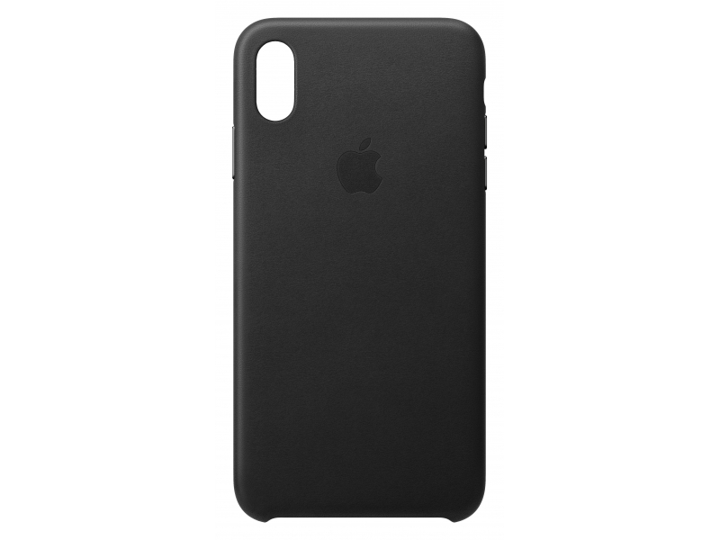 iPhone XS Max Leather Case - Black