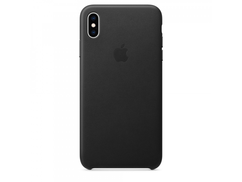 iPhone XS Max Leather Case - Black