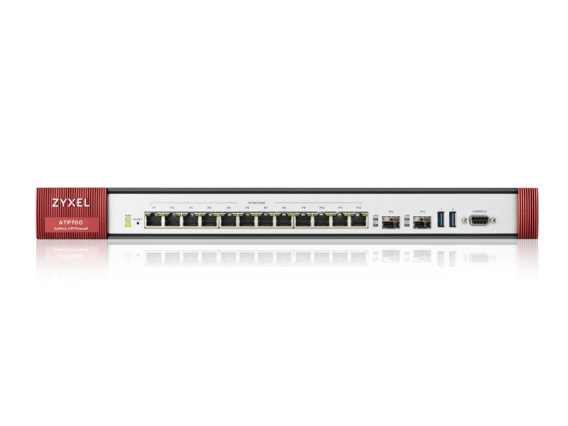 FIREWALL ZYXEL ATP700 12xOPT 2xSFP. VPN 1000 IPSec/L2TP 150 SSL INCLUDE 1 ANNO NEBULA PRO Consigliato per 500 utenti