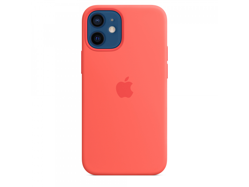 iPhone 12 mini Silicone Case with MagSafe - Pink Citrus