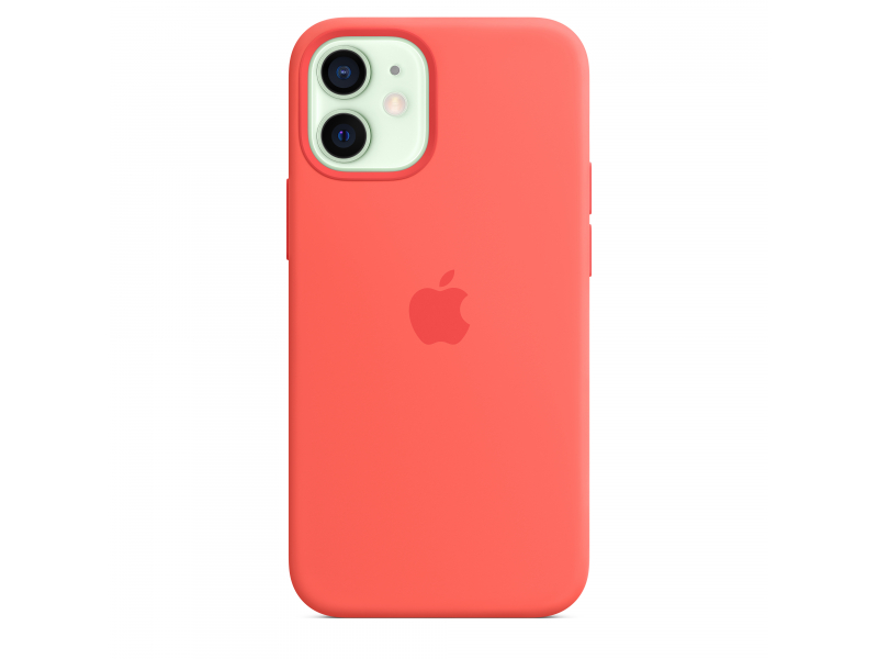 iPhone 12 mini Silicone Case with MagSafe - Pink Citrus