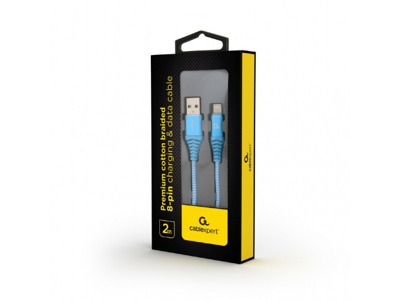 Cavo CableXpert a 8 pin con connettori metallici 2 m CC-USB2B-AMLM-2M-VW