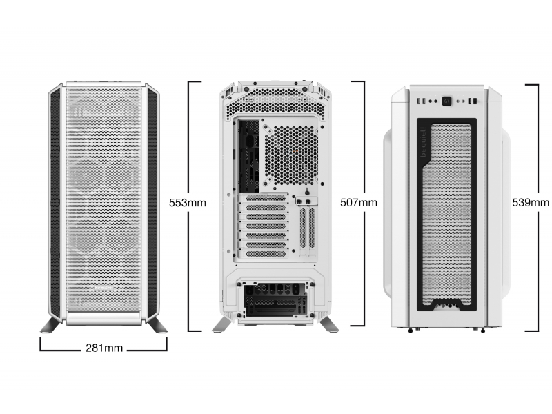 BE QUIET! CASE ATX SILENT BASE 802 WHITE, 2.5/3.5 HDD DRIVE, I/O AUDIO, 9 SLOT ESPANSIONE, 2X140MM F