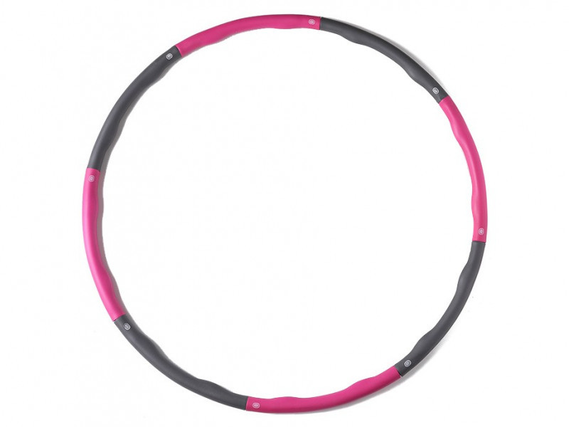 Hula hoop in schiuma 95 cm (rosa-grigio) 8 pezzi