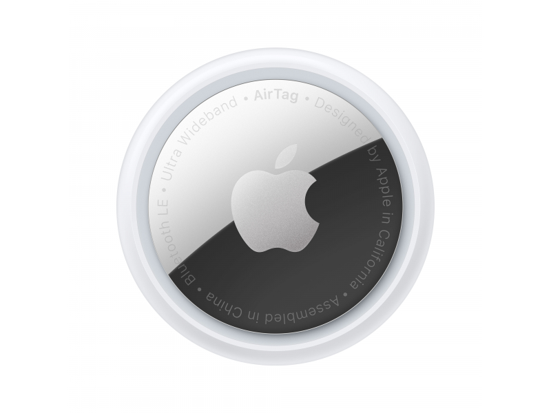 Apple AirTag Articolo Cercatore Argento, Bianco (Apple AirTag - anti-tab Bluetooth-tag)