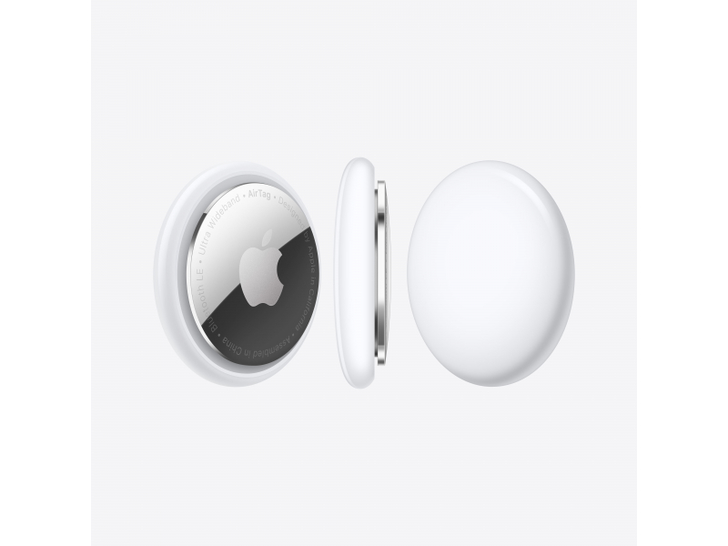 Apple AirTag Articolo Cercatore Argento, Bianco (Apple AirTag - anti-tab Bluetooth-tag)