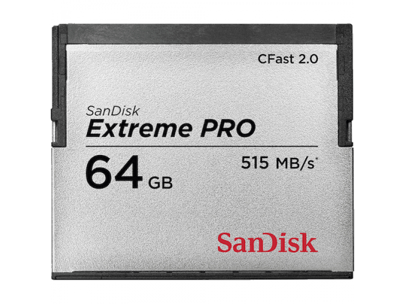 SanDisk SDCFSP-064G-G46D memoria flash 64 GB CFast 2.0 (EXTREME PRO CFAST 2.0 - 64GB 525MB/S VPG130)