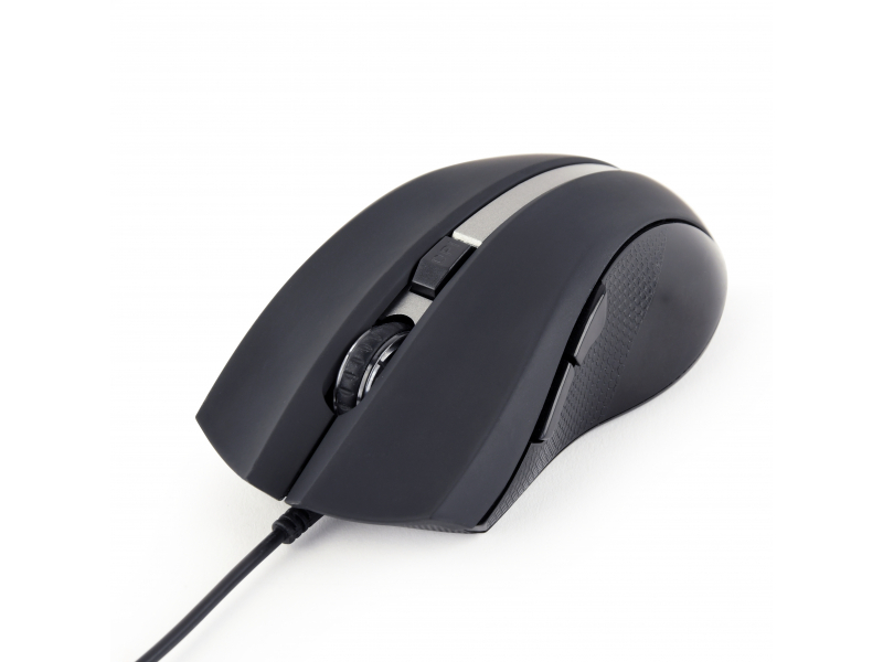 Mouse USB G-laser Gembird 2400 dpi 6 pulsanti nero - Mouse MUS-GU-02