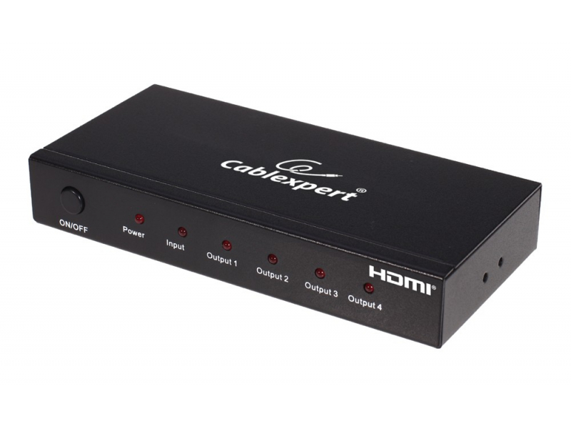 CableXpert HDMI - 4x HDMI - Nero - Acciaio - 225 MHz - DSP-4PH4-02