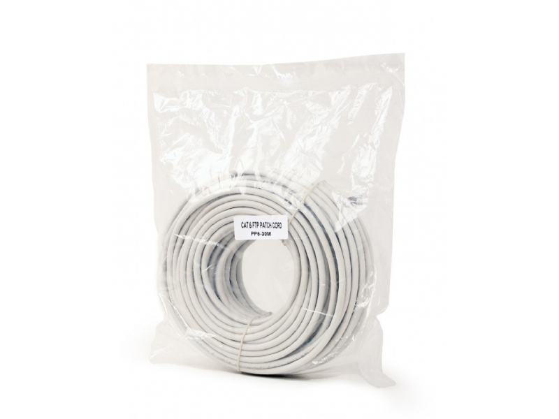 CableXpert PP6-30M - 30m - Cat6 - F/UTP (FTP) - RJ-45 - RJ-45 - Grigio PP6-30M