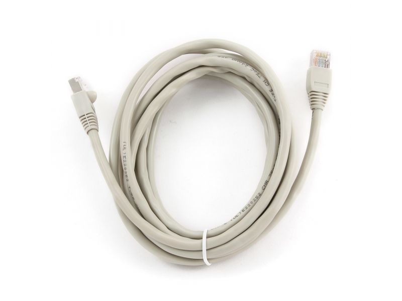 CableXpert PP6U-3M cavo di rete Cat6 U/UTP UTP Grigio - Cavo - CAT 6 PP6U-3M