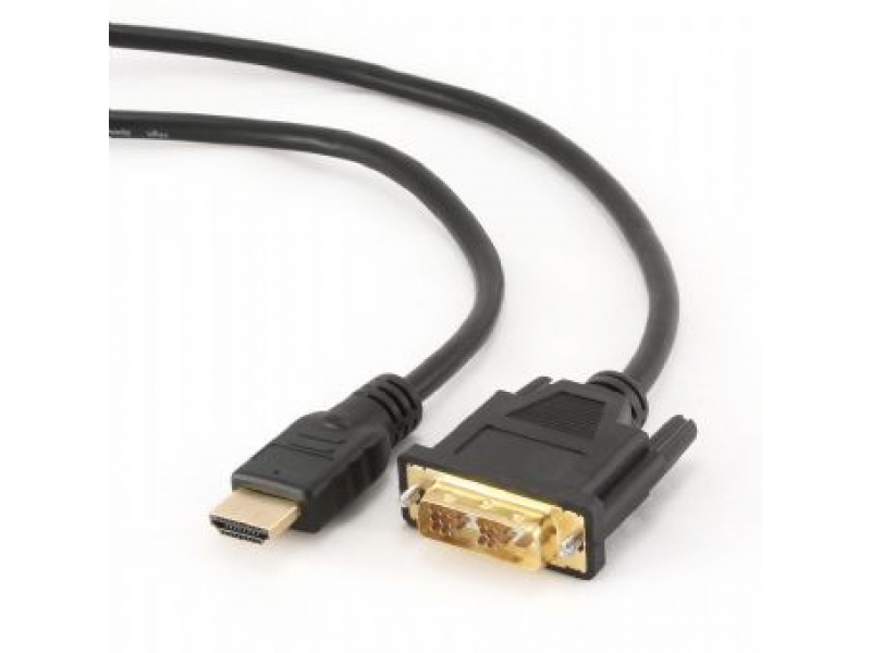 CableXpert 0,5 m - HDMI - DVI - Maschio - Maschio - Oro CC-HDMI-DVI-0,5 M