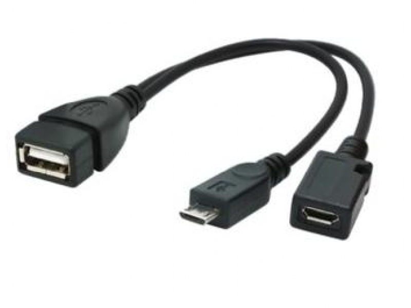 CableXpert A-OTG-AFBM-04 - 0,15 m - Micro USB-B - USB-A - Nero A-OTG-AFBM-04