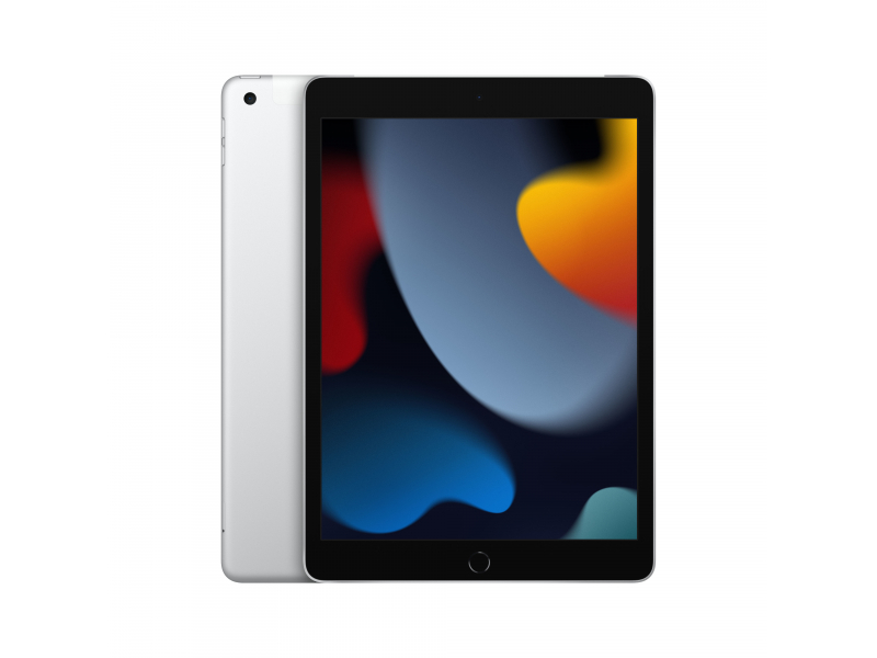 Apple iPad + Cellular 9th Generation 25,9 cm (10,2) 64 GB di argento (display retina, fotocamera angolare larga 8 MP, MK493FD/A)