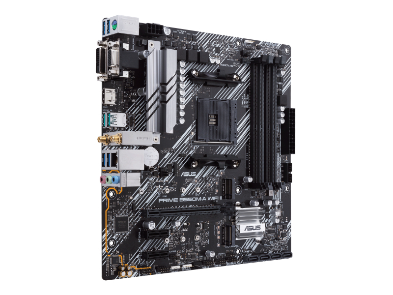 MB ASUS AMD PRIME B550M-A WIFI II B550 AM4 4DDR4 VGA+DVI+HDMI 2*PCIE, 4*SATA,M.2 mATX