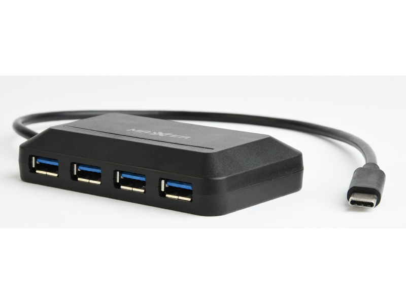 Maxxter HUB USB 3.1 Tipo-C a 4 porte - ACT-HUB3C-4P