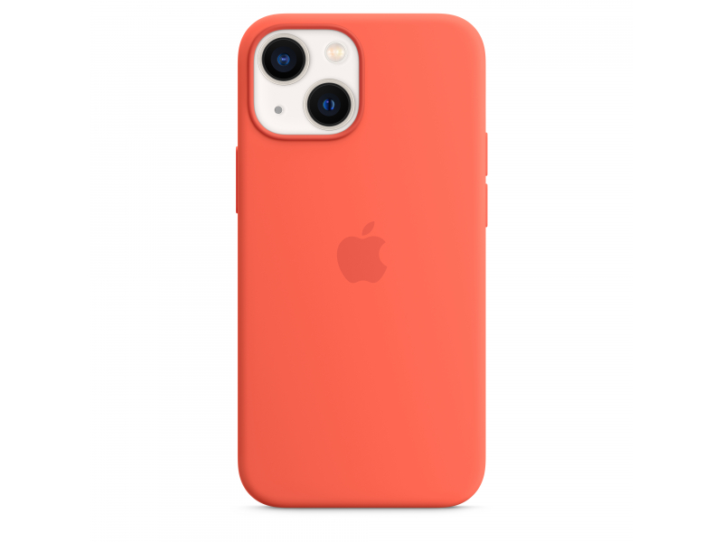 iPhone 13 mini Silicone Case with MagSafe - Nectarine