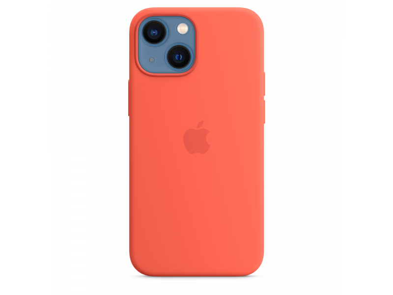 iPhone 13 mini Silicone Case with MagSafe - Nectarine