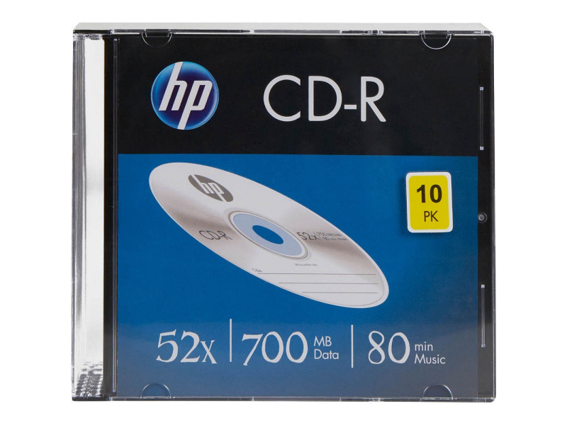 CRE00085 CD-R 80Min/700MB/52x Slimcase (10 Disc)