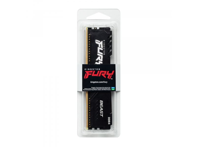 DDR4 KINGSTON 16Gb 3200Mhz - FURY BEAST BLACK CL16 - KF432C16BB/16