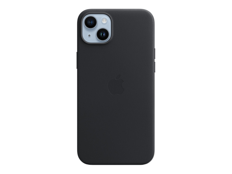 APPLE - COQUE DE PROTECTION POUR TÉLÉPHONE PORTABLE - AVEC MAGSAFE - CUIR - NOIR MINUIT - POUR IPHONE 14 PLUS