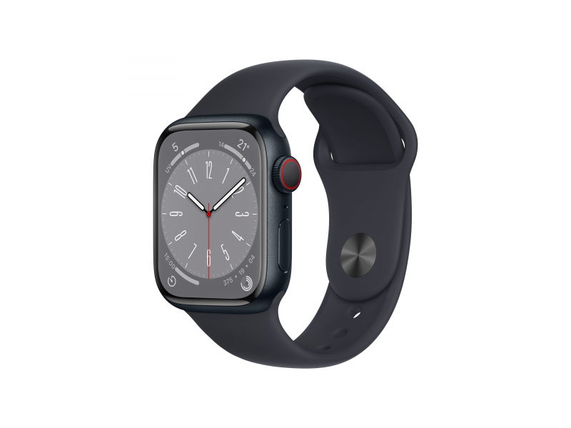 Apple Watch Series 8 (GPS + Cellular) 41mm Allynum Midnight, Sports Band Midnight