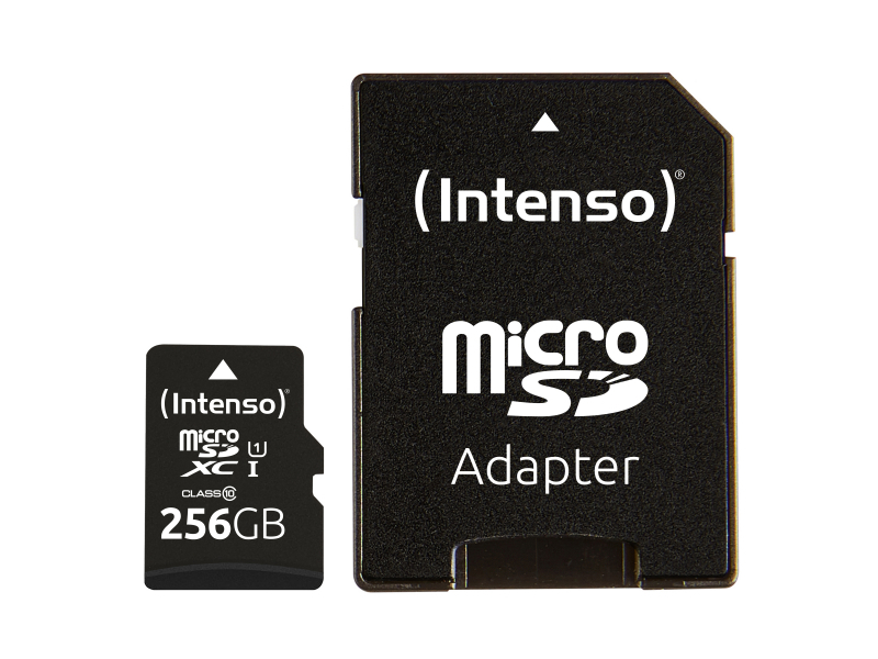 Scheda di memoria intenzionale Intero-Flash 256GB (MicroSDXC incl. Adattatore SD-UHS-1)