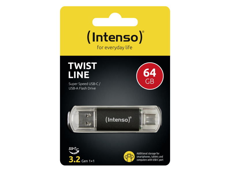 Linea di torsione intenseo - 64 GB (USB Flash Drive 3.2 Tipo -C)