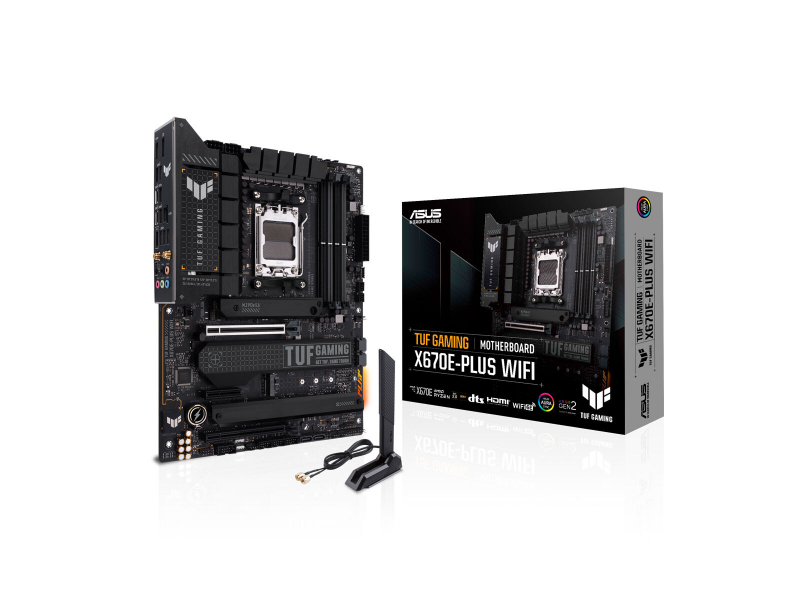 MB ASUS AMD TUF GAMING X670E-PLUS WIFI X670 AM5 4DDR5 HDMI+DP PCIE,4*M.2,WIFI6E, ATX